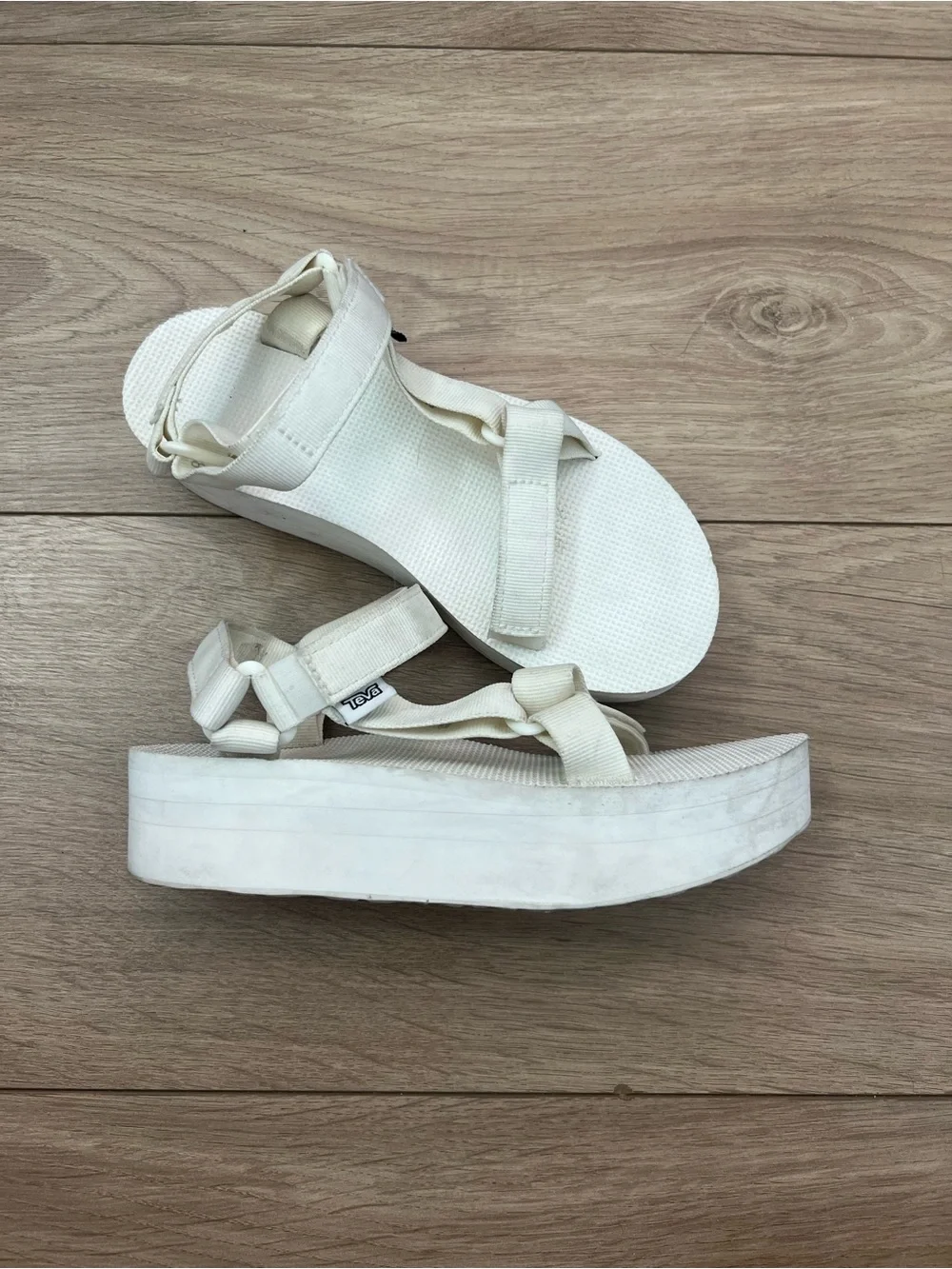 TEVA Flatform Universal Bright White Sandals